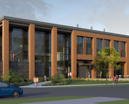 UW Meat Sciences - Exterior Building Rendering